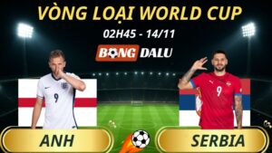 Soi Kèo Nhà Cái Anh - Serbia: 02h45 - 14/11/2025 - Vòng loại World Cup