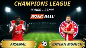 Soi Kèo Nhà Cái Arsenal - Bayern Munich: 03h00 - 27/11/2025 - Champions League